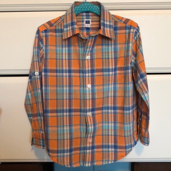 🍁Janie and Jack Button Down Shirt🍁 - Picture 2 of 6